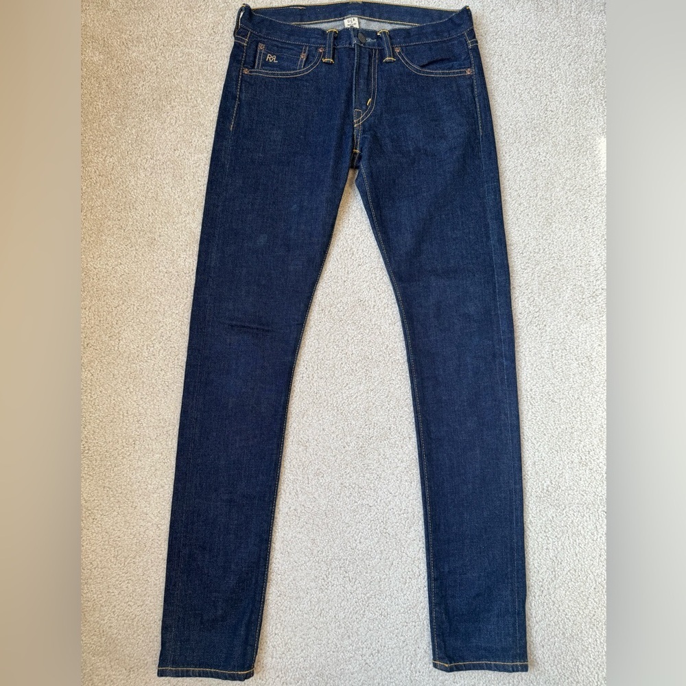 RRL Double RL Ralph Lauren Stretch Skinny Fit Selvedge Denim Made in USA size 26